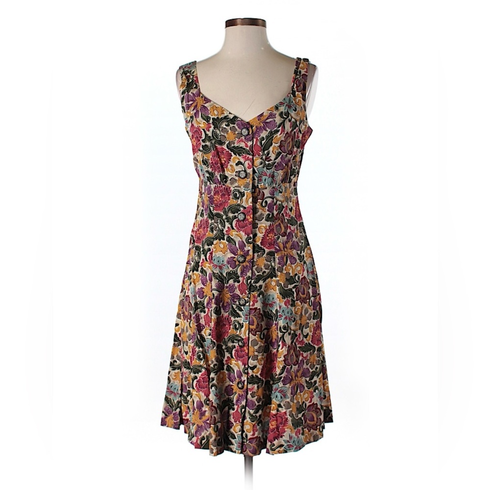 Vintage Banana Republic Travel Safari Collection button down dress floral - Picture 1 of 4